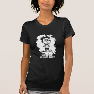 Omdat je dom bent – ironische statement-motiv t-shirt