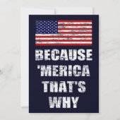Omdat 'MERICA' dat is waarom patriottische partij Kaart (Voorkant)