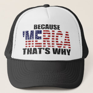 OMDAT 'MERICA' DAT IS WAAROM Trucker Hat Pet