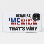 OMDAT MERICA DAT IS WAAROM US Flag iPhone 5 Hoesje (Achterkant (horizontaal))