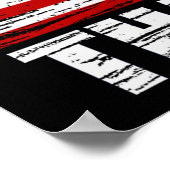 OMDAT 'MERICA DIE WAAROM ONS Vlag Poster (klein) I (Hoek)