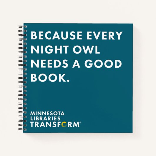 Omdat Owl Square notebook Notitieboek (Voorkant)