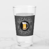 Omdat People (bier) Glass Glas (Achterkant)