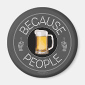 Omdat People (bier) Magnet Magneet (Voorkant)