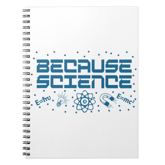 Omdat Science Funny Notitieboek (Voorkant)