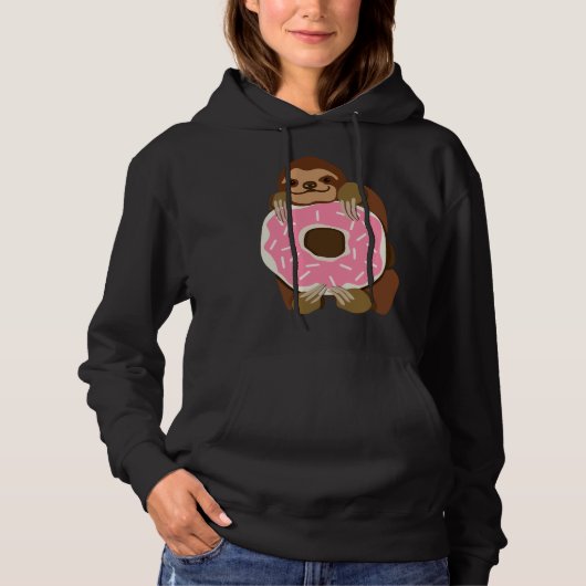 Omdat sleuven en donuts hoodie (Voorkant)