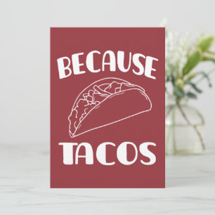 Omdat Tacos Bedankkaart