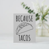 Omdat Tacos Briefkaart (Staand voorkant)
