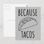 Omdat Tacos Briefkaart (Voorkant / Achterkant)