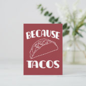 Omdat Tacos Briefkaart (Staand voorkant)
