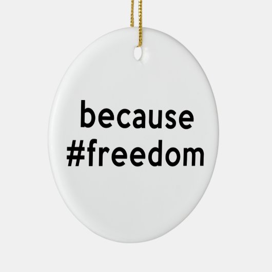 Omdat vrijheid keramisch ornament (Rechts)