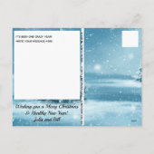 Omdat we geen plek hebben om het kerstfeest te lat feestdagenkaart (Achterkant)