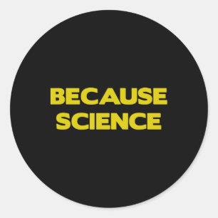 Omdat Wetenschap Aarde Wetenschap de leraar onderw Ronde Sticker