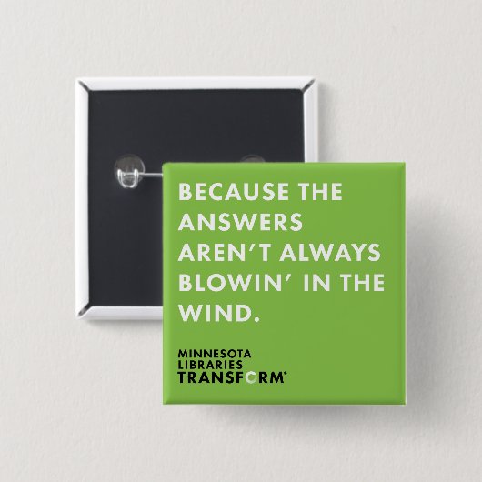 Omdat Wind Green Button (Voorkant /achterkant)