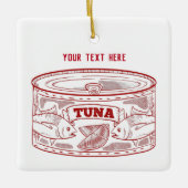 Omdoos voor tonijn keramisch ornament (Voorkant)