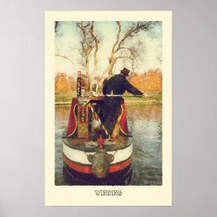 Omdraaien op het kanaal poster