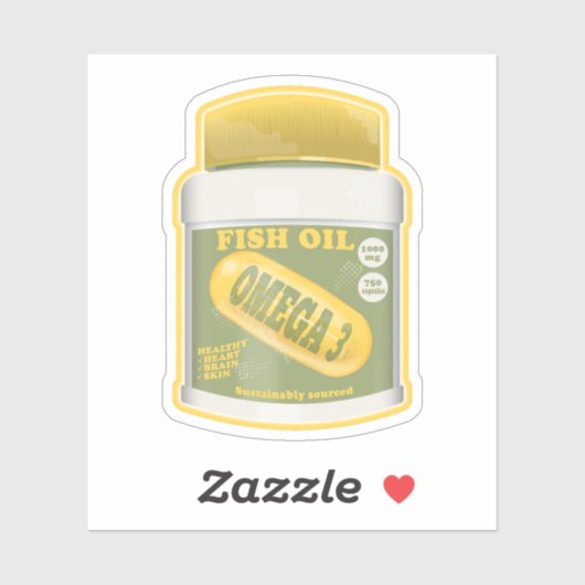 Omega 3 visolie sticker (Vel)