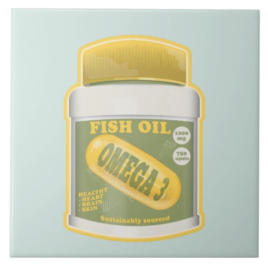 Omega 3 visolie tegeltje (Voorkant)