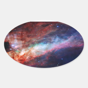 Omega Nebula - Ons verbazingwekkende universum Ovale Sticker