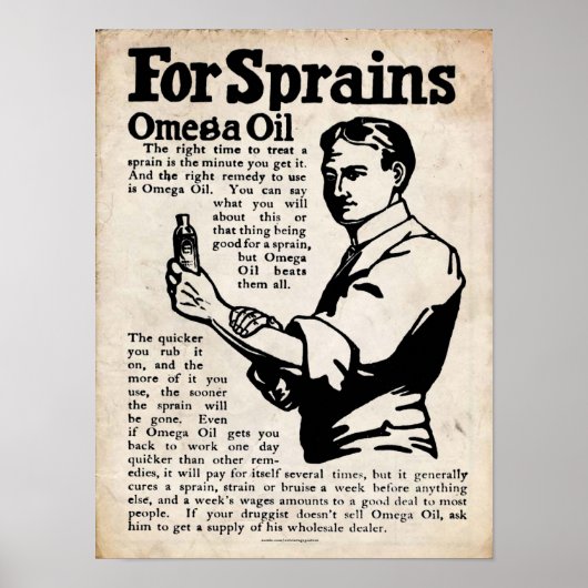  Omega Oil Pain Rub Print (Voorkant)