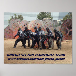 OMEGA SECTOR PAINTBALL TEAM POSTER