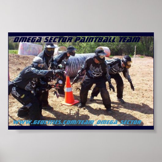 Omega Sector Paintball Team Poster (Voorkant)