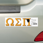 Omega Sigma Pi(rates) Bumpersticker (Op auto)