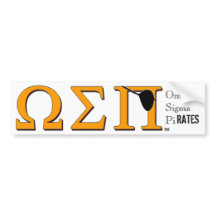 Omega Sigma Pi(rates) Bumpersticker