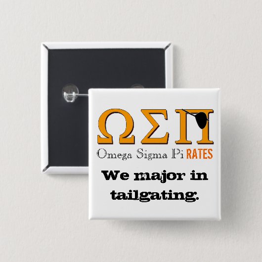 Omega Sigma Pi(rates) Button (Voorkant /achterkant)