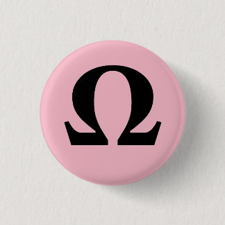 Omega, symbool van resistentie kleine Button
