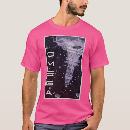 Omega Travel Poster T-shirt (Voorkant)