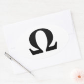 Omega, Verzetssymbool Ovale Sticker (Envelop)