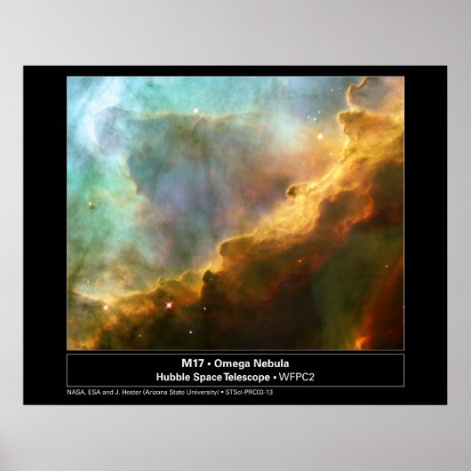 OmegaNebula-M17-2003-13a Poster (Voorkant)