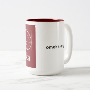 Omeka-mok Tweekleurige Koffiemok
