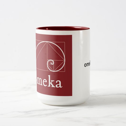 Omeka-mok Tweekleurige Koffiemok (Center)