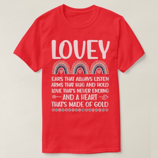 Omens Lovey Grandmoeder Appreciation Lovey Grandm T-shirt (Design voorkant)