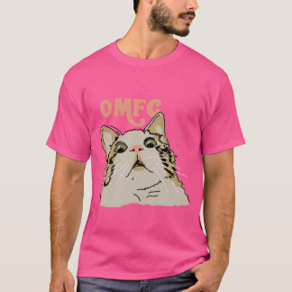 OMFG verrast kat meme virale kat T-shirt