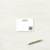 OMG Aangepaste naam Leuk Retro Stripboek Post-it® Notes (Op bureau)