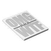 OMG aka WTF bloc-notes personnalisé (Incliné)
