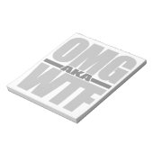 OMG aka WTF bloc-notes personnalisé (Tourné)