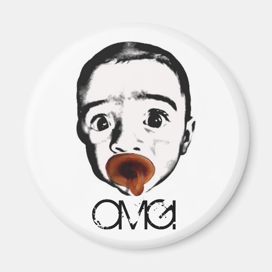 OMG baby magneet (Voorkant)