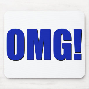 OMG! blue Mousepad Muismat