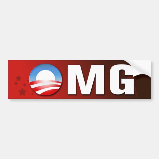 OMG-Bumpersticker Bumpersticker (Voorkant)