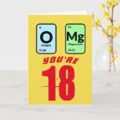 OMg Carte d'anniversaire personnalisable (Fleur jaune)