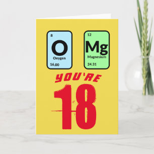 OMg Carte d'anniversaire personnalisable