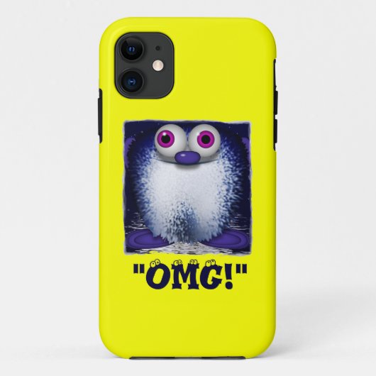 OMG Cute Fuzzy Cartoon Wuzzy Butt iPhone Case (Achterkant)