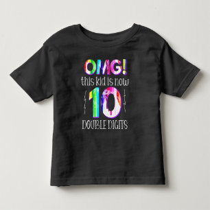 OMG! Dit Kind is nu 10 dubbelcijferige verfdrukkin Kinder Shirts