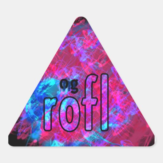 OMG! DRIEHOEK STICKER (Voorkant)