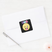 OMG Emoji Vierkante Sticker (Envelop)