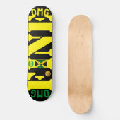 OMG FINE (JAMAICA) 8 1/4 "Skateboard Deck Skateboard (Voorkant)